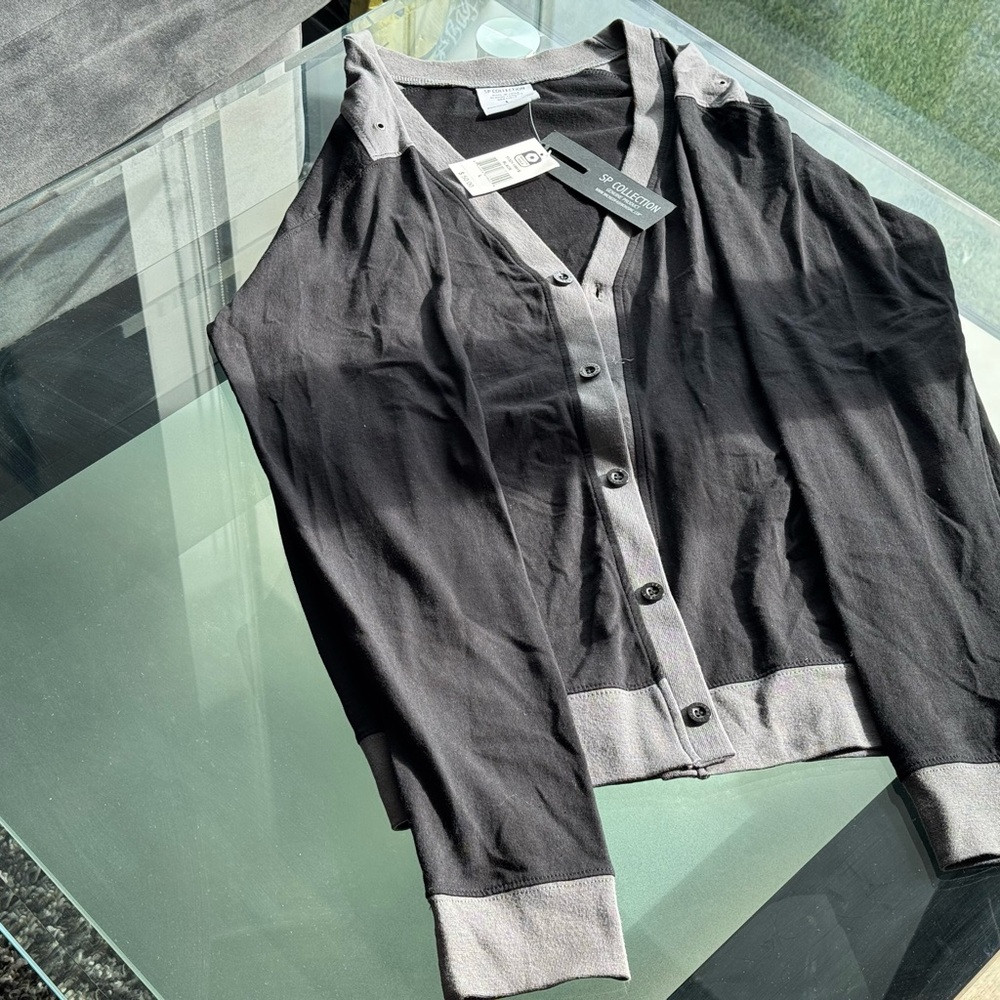 Black & Gray Men’s Cardigan!